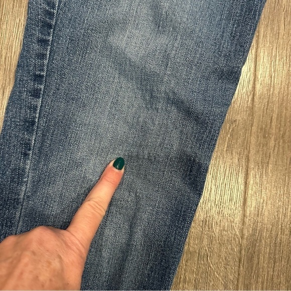 Guess Jeans Vintage 90s Womens Tapered Mid Rise Distressed 29 Medium Wash - Picture 4 of 16